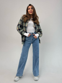 Прямые джинсы ISSA Plus модель WN20-702_голубой Прямые джинсы ISSA Plus модель WN20-702_голубой Фото