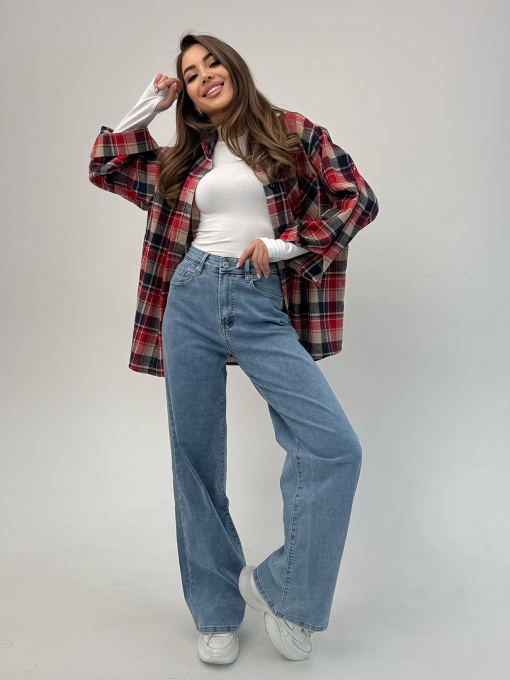 Прямые джинсы ISSA Plus модель WN20-703_голубой Фото