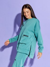 Спортивный костюм ISSA Plus модель SA-319_green Фото