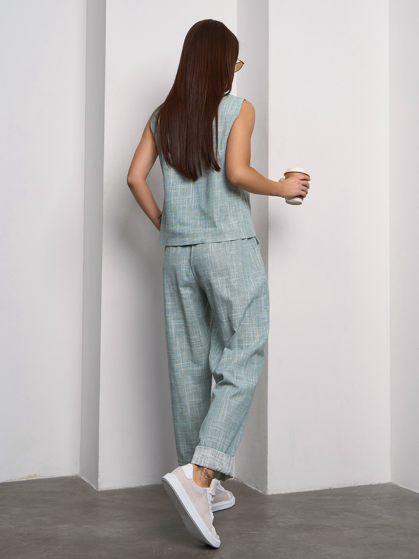 Костюм ISSA Plus модель 15101_оливковый Фото