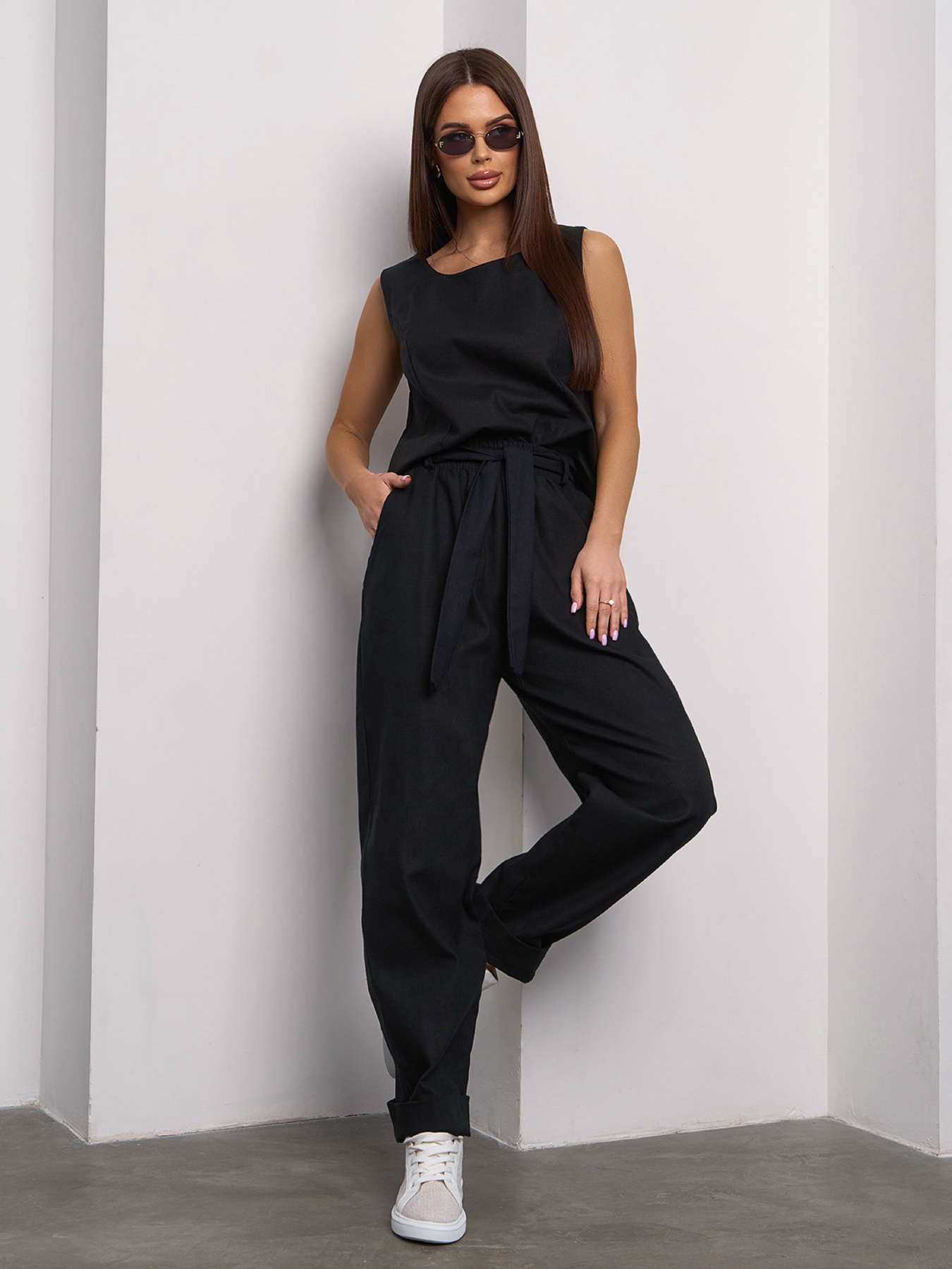 Діловий костюм ISSA Plus Модель 15102_черный Фото