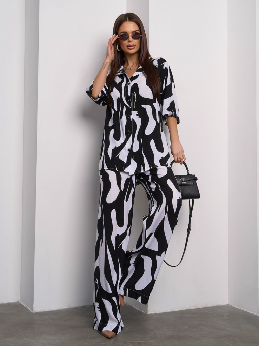 Повсякденний костюм ISSA Plus модель 15105_белый Фото