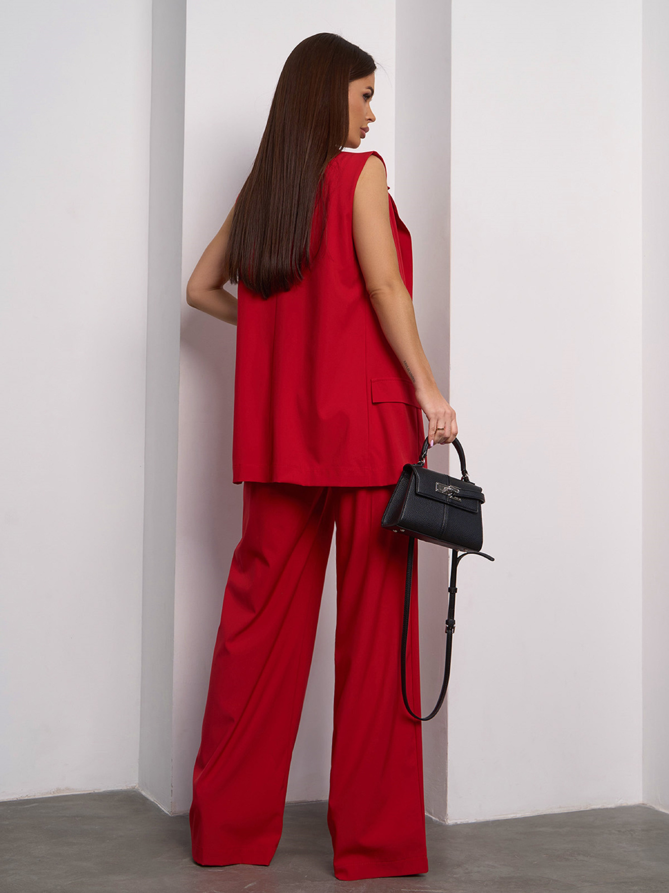 Діловий костюм ISSA Plus модель 15106_красный Фото