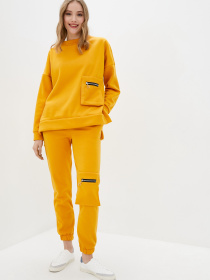 Спортивний костюм ISSA Plus модель SA-319_mustard Фото