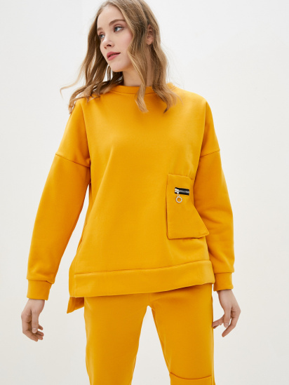 Спортивний костюм ISSA Plus модель SA-319_mustard — фото - INTERTOP