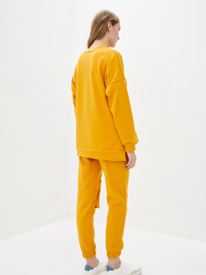 Спортивний костюм ISSA Plus модель SA-319_mustard — фото 3 - INTERTOP
