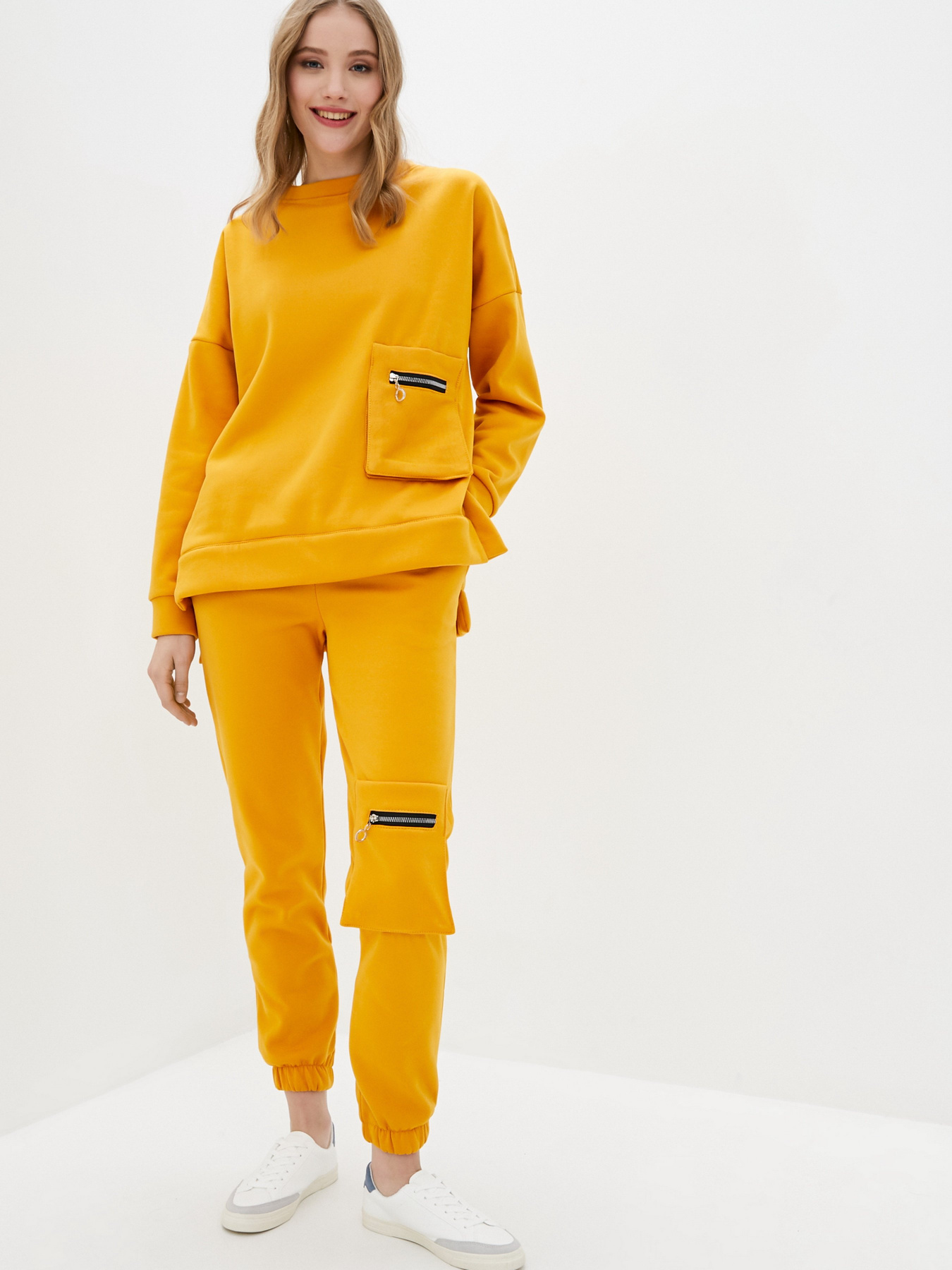 Спортивний костюм ISSA Plus модель SA-319_mustard Фото