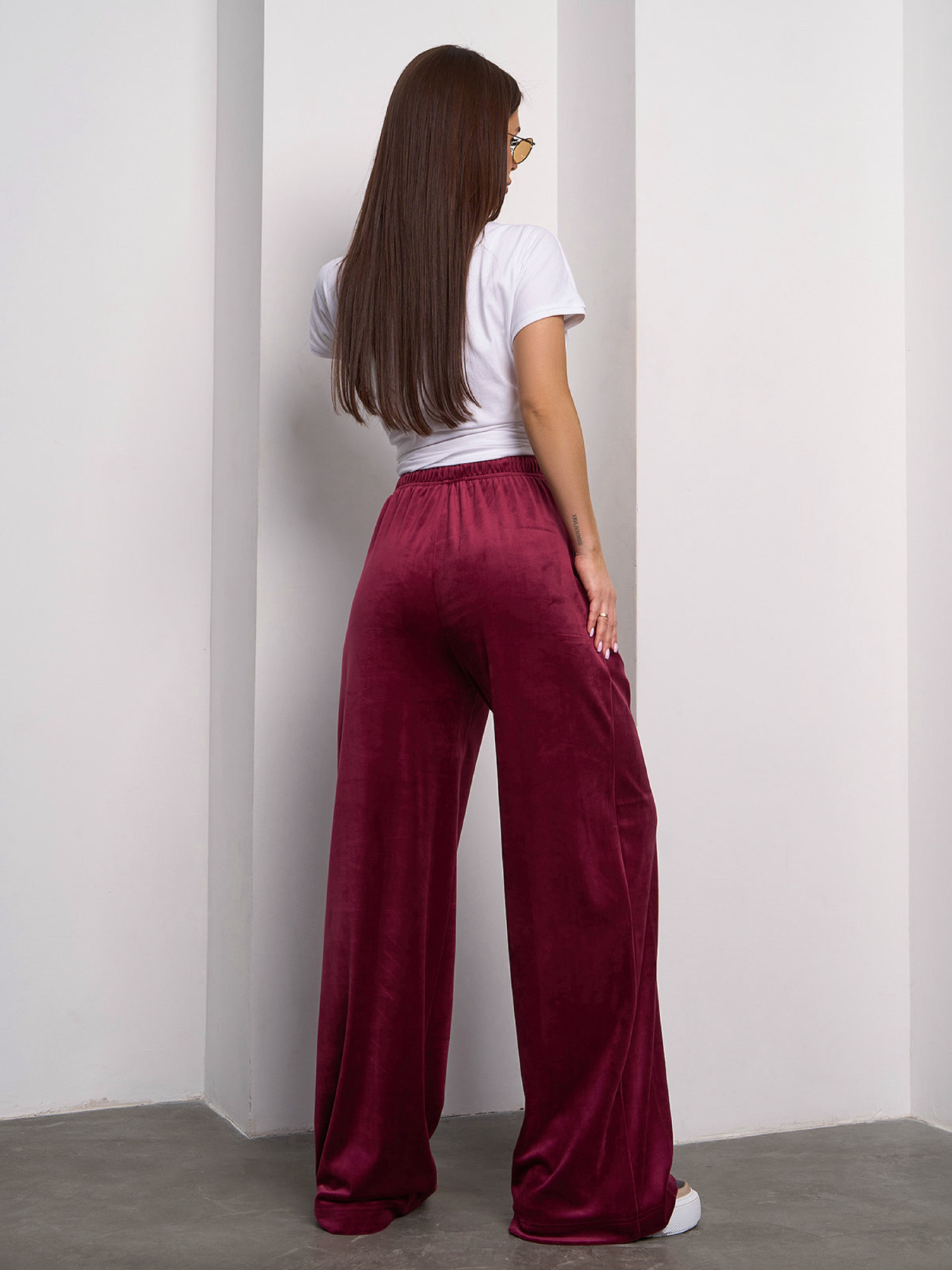 Спортивні штани ISSA Plus модель 15109_бордовый Фото