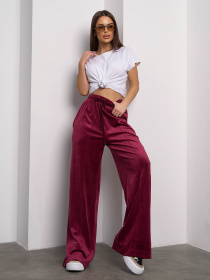 Штаны спортивные ISSA Plus модель 15109_бордовый Фото