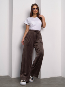 Штаны спортивные ISSA Plus модель 15109_темно_коричневый Фото