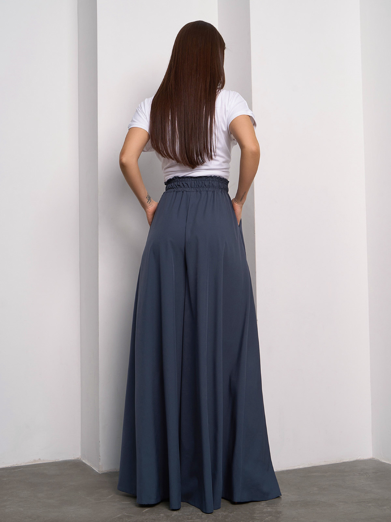 Палаццо ISSA Plus модель SA-527_темно_серый Фото