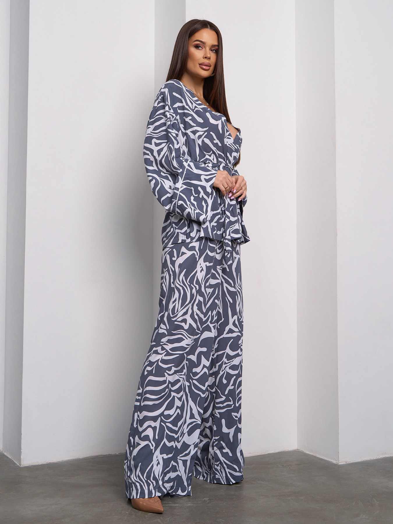 Повседневный костюм ISSA Plus модель SA-600_серый Фото