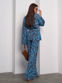 Повседневный костюм ISSA Plus модель SA-600_коричневый Повседневный костюм ISSA Plus модель SA-600_коричневый Фото