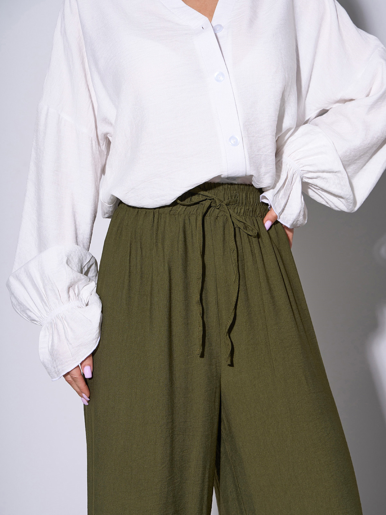 Штани повсякденні ISSA Plus модель 14788_хаки Фото