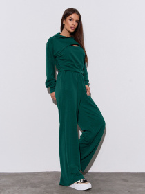 Костюм ISSA Plus модель 14462_темно_зеленый Фото