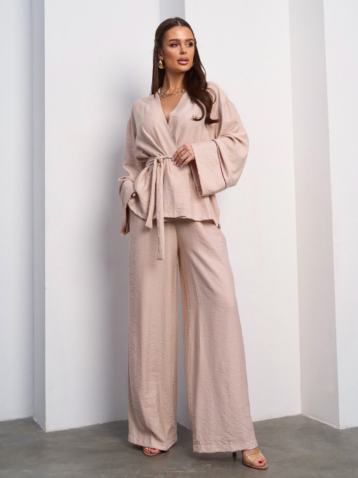 Костюм ISSA Plus модель SA-613_бежевый Фото