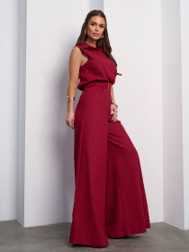 Комбінезон ISSA Plus модель 14732A_темно_бордовый Фото