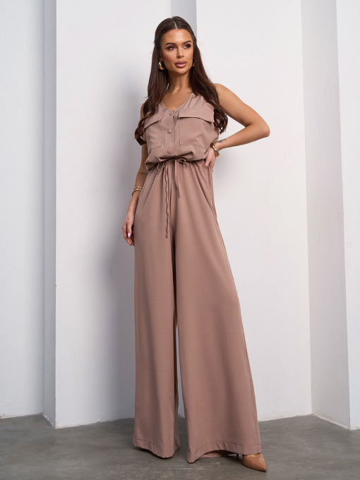 Комбінезон ISSA Plus модель 15110_бежевый Комбінезон ISSA Plus модель 15110_бежевый Фото