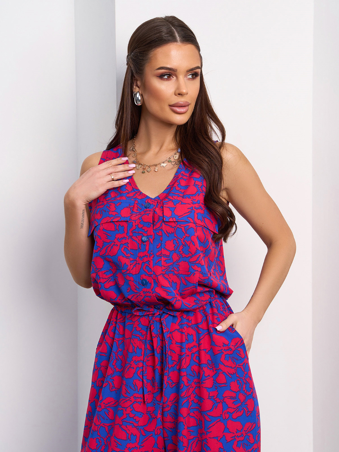 Комбинезон ISSA Plus модель 15111_синий Фото