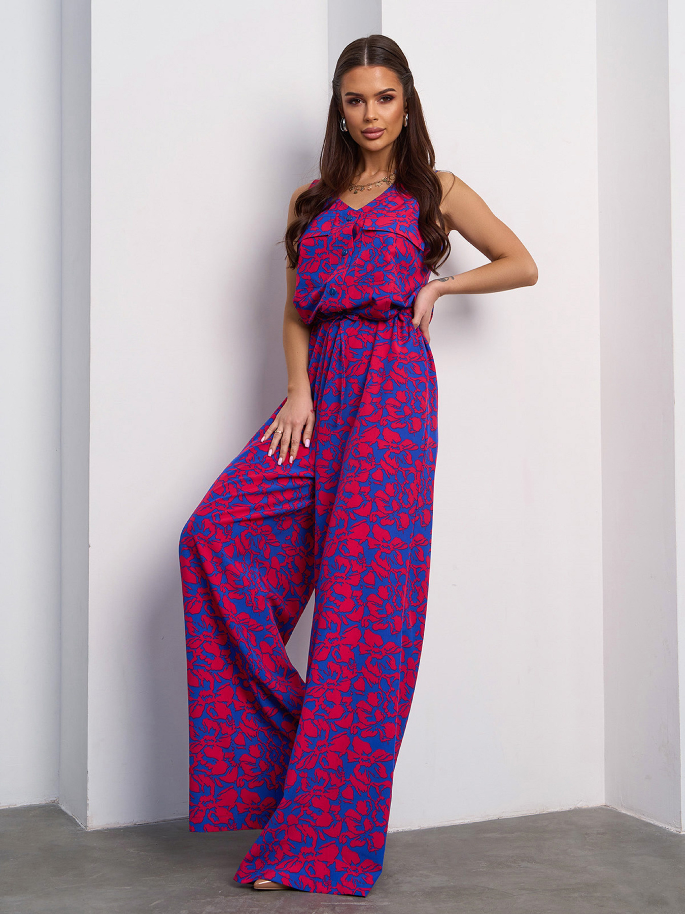 Комбинезон ISSA Plus модель 15111_синий Фото