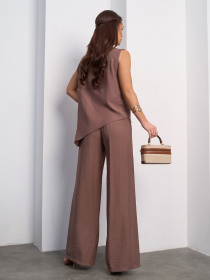 Повседневный костюм ISSA Plus модель 15113_коричневый Фото