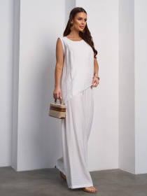 Костюм ISSA Plus модель 15113A_молочный Фото