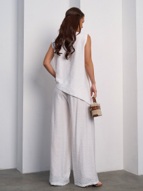 Повсякденний костюм ISSA Plus модель 15113A_молочный Фото