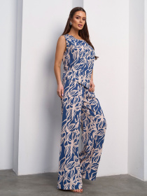 Костюм ISSA Plus модель 15114_синий Фото