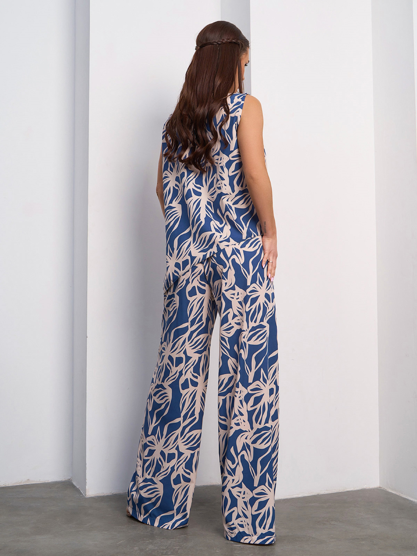 Повсякденний костюм ISSA Plus модель 15114_синий Фото