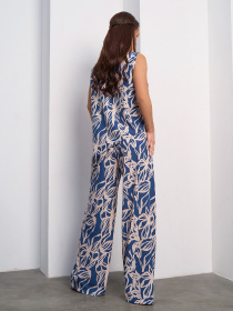 Повсякденний костюм ISSA Plus модель 15114_синий Повсякденний костюм ISSA Plus модель 15114_синий Фото