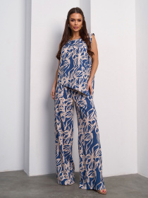 Повседневный костюм ISSA Plus модель 15114_синий Фото