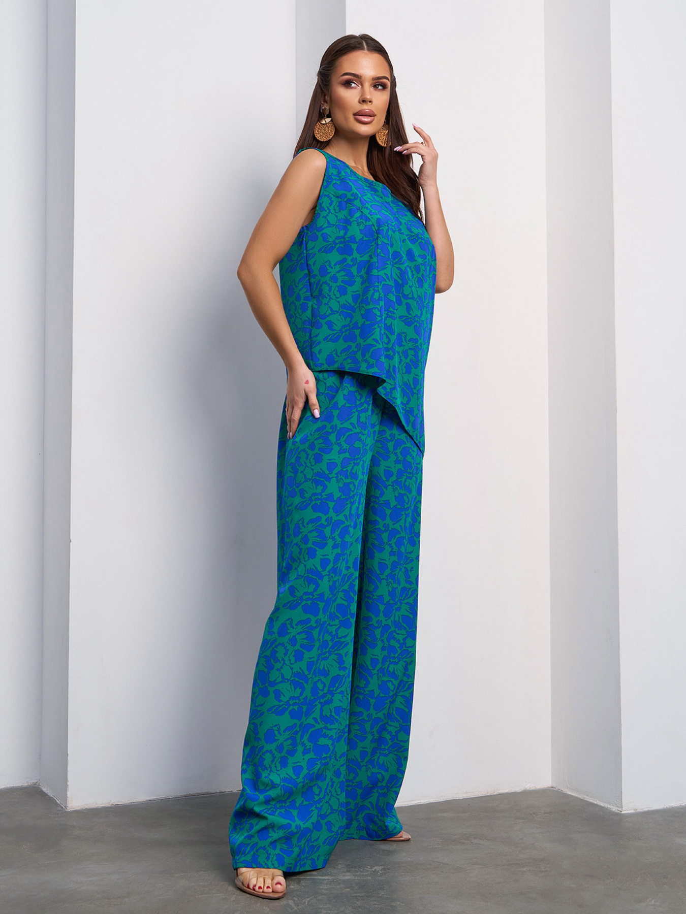 Повсякденний костюм ISSA Plus модель 15118_синий Фото