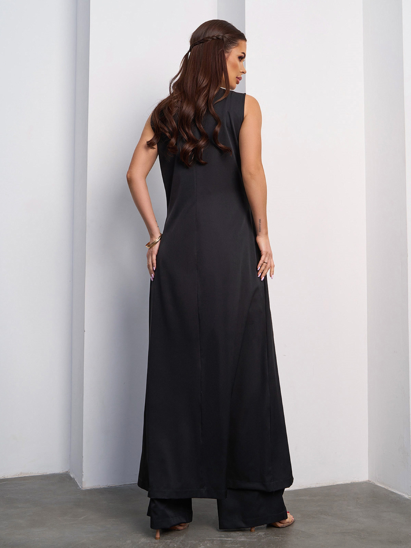 Повседневный костюм ISSA Plus модель 15119_черный Фото