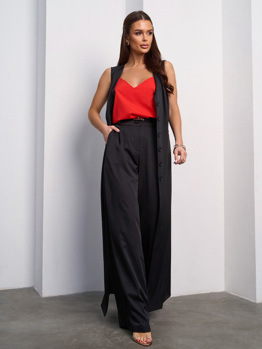 Повседневный костюм ISSA Plus модель 15119_черный Фото