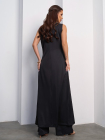 Повседневный костюм ISSA Plus модель 15119_черный Фото