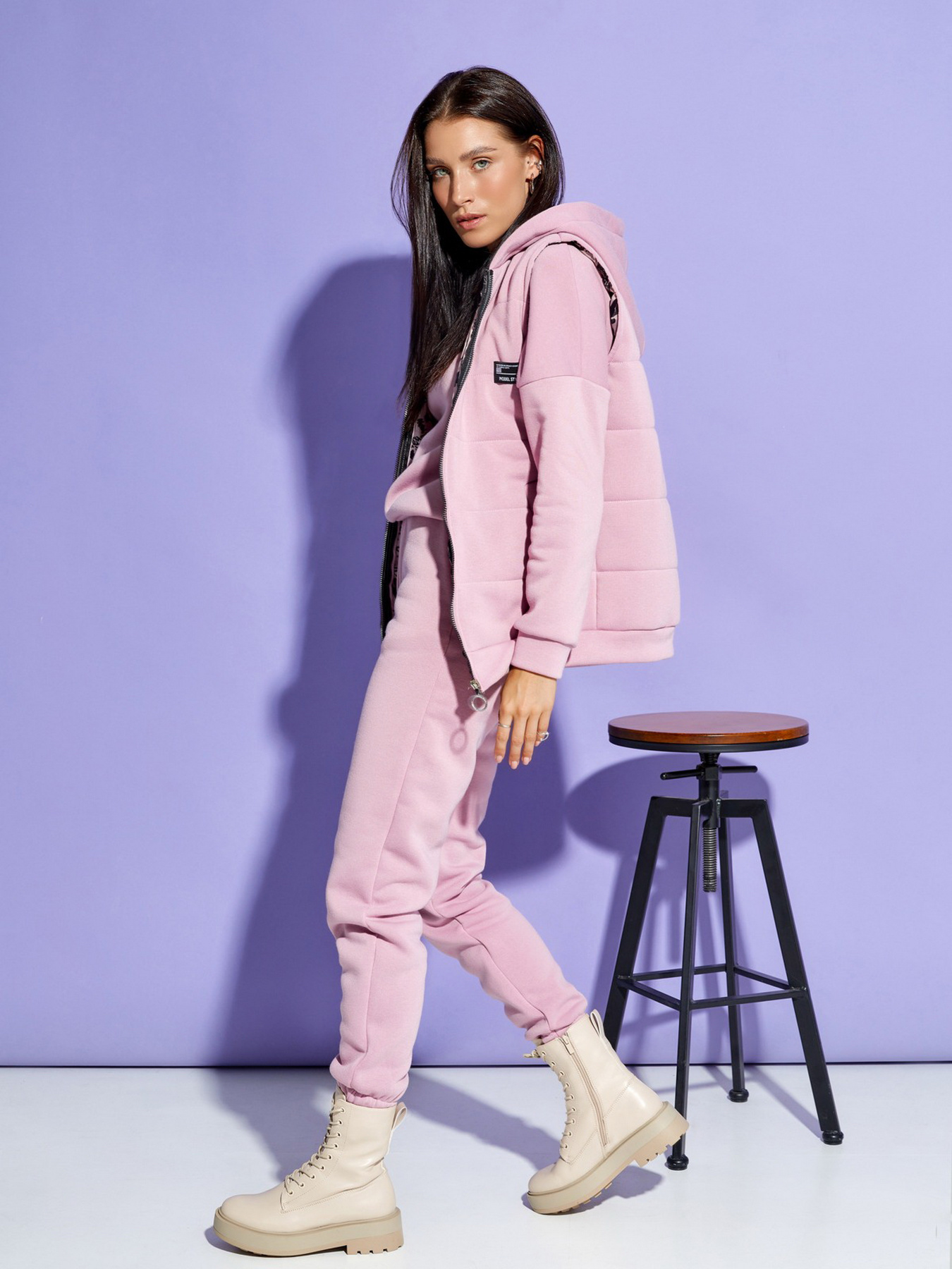 Спортивний костюм ISSA Plus модель SA-330_pink Фото