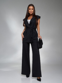 Костюм ISSA Plus модель 15124_черный Фото