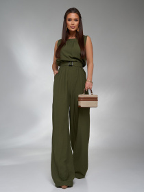 Комбінезон ISSA Plus модель 14626A_хаки Фото