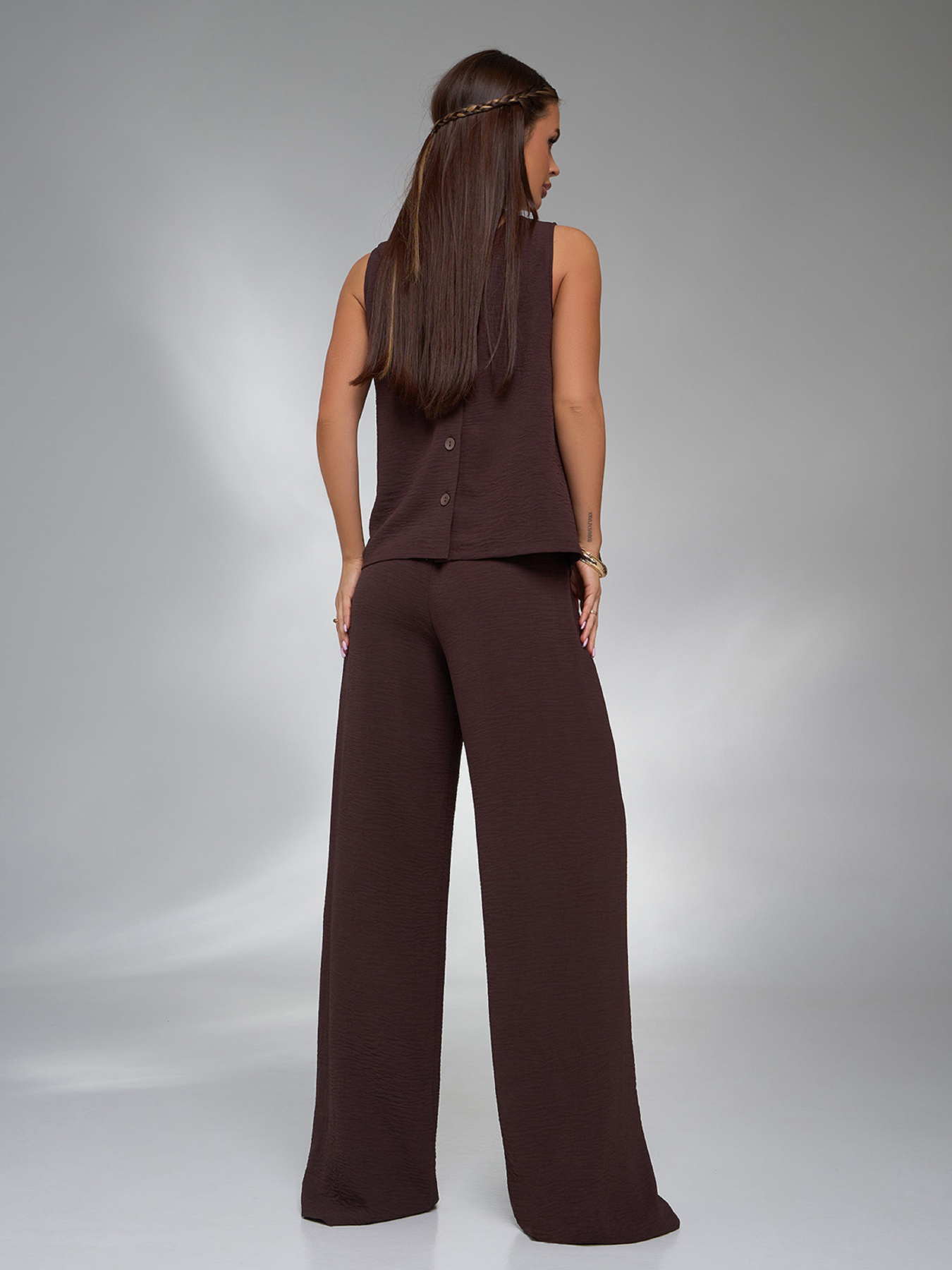 Костюм ISSA Plus модель 13451A_темно_коричневый Фото