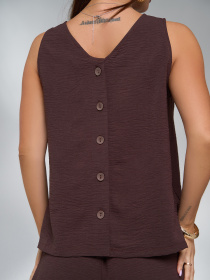 Костюм ISSA Plus модель 13451A_темно_коричневый Фото