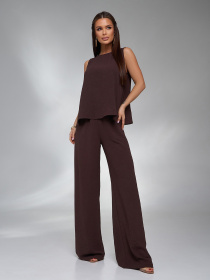 Повсякденний костюм ISSA Plus модель 13451A_темно_коричневый Фото