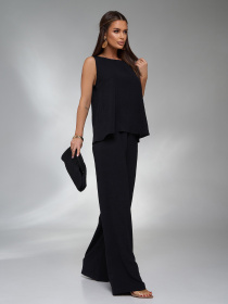 Костюм ISSA Plus модель 13451A_черный Фото