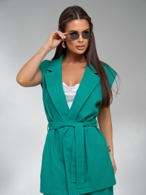 Повсякденний костюм ISSA Plus модель 15124_зеленый Фото