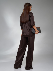 Костюм ISSA Plus модель 14100_темно_коричневый Фото
