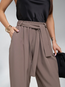 Штани класичні ISSA Plus модель 15125_коричневый Фото