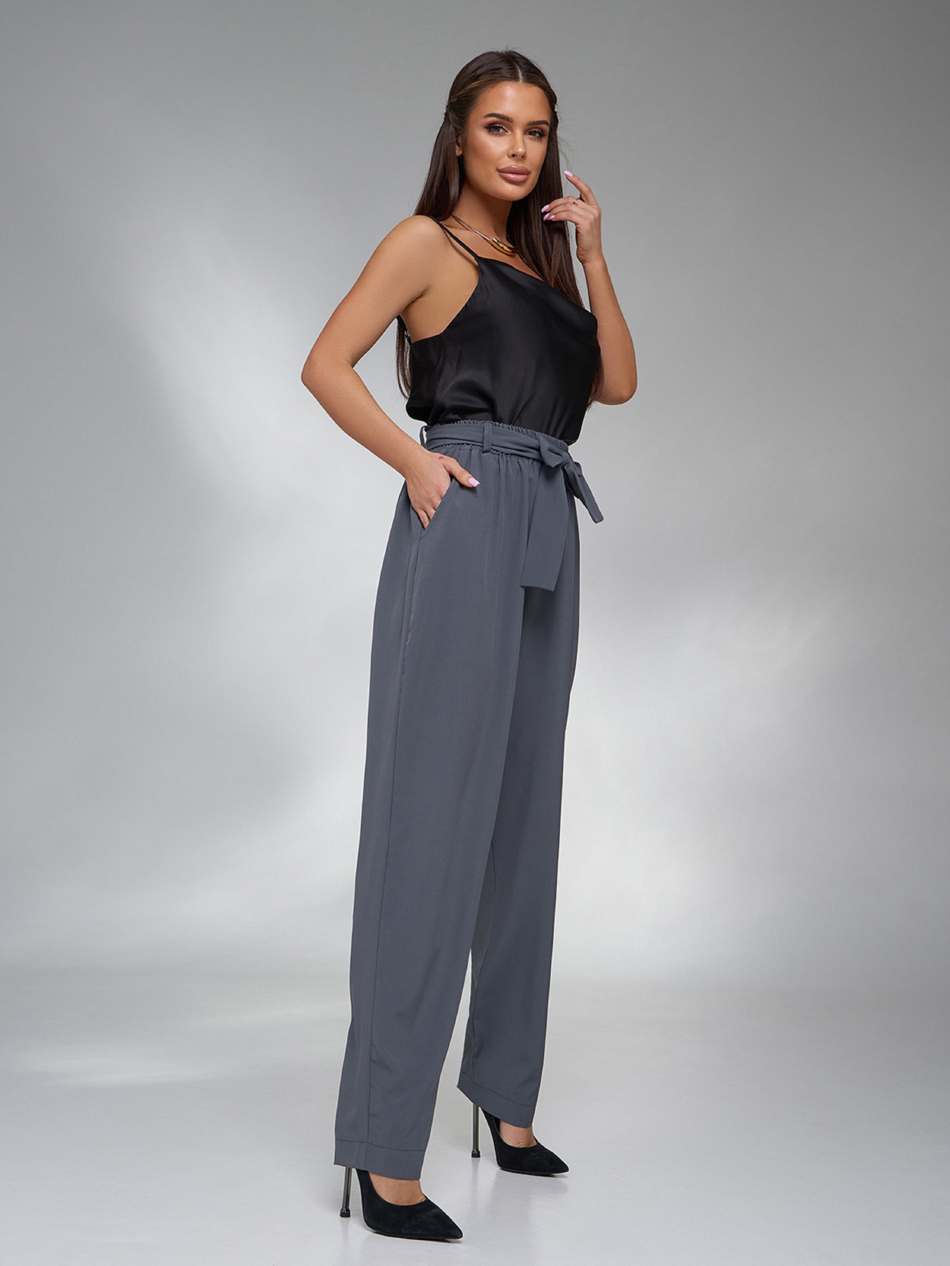 Класичні штани ISSA Plus модель 15125_серый Фото