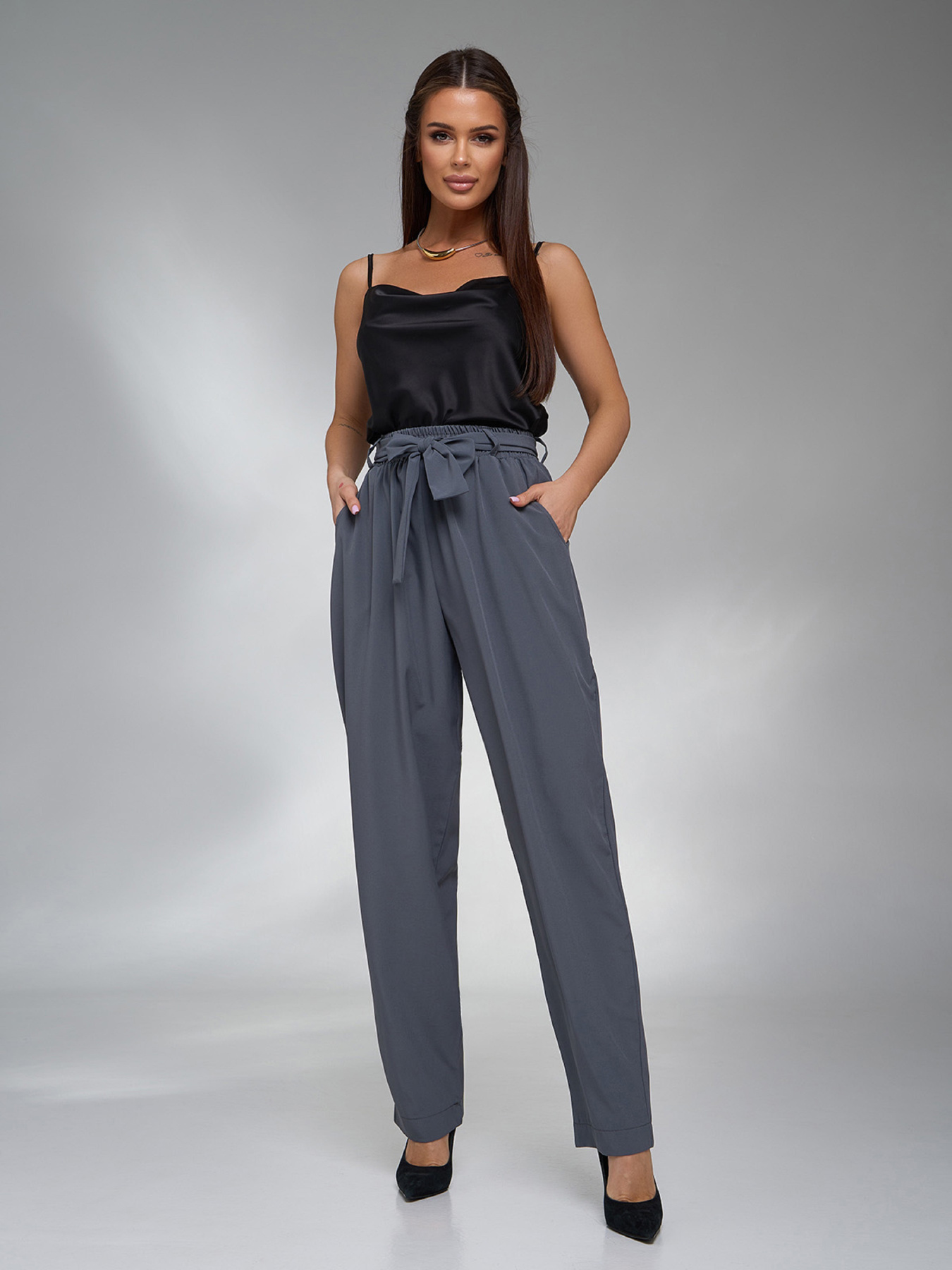 Класичні штани ISSA Plus модель 15125_серый Фото