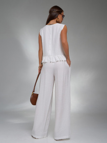 Повсякденний костюм ISSA Plus модель 15126_молочный Повсякденний костюм ISSA Plus модель 15126_молочный Фото