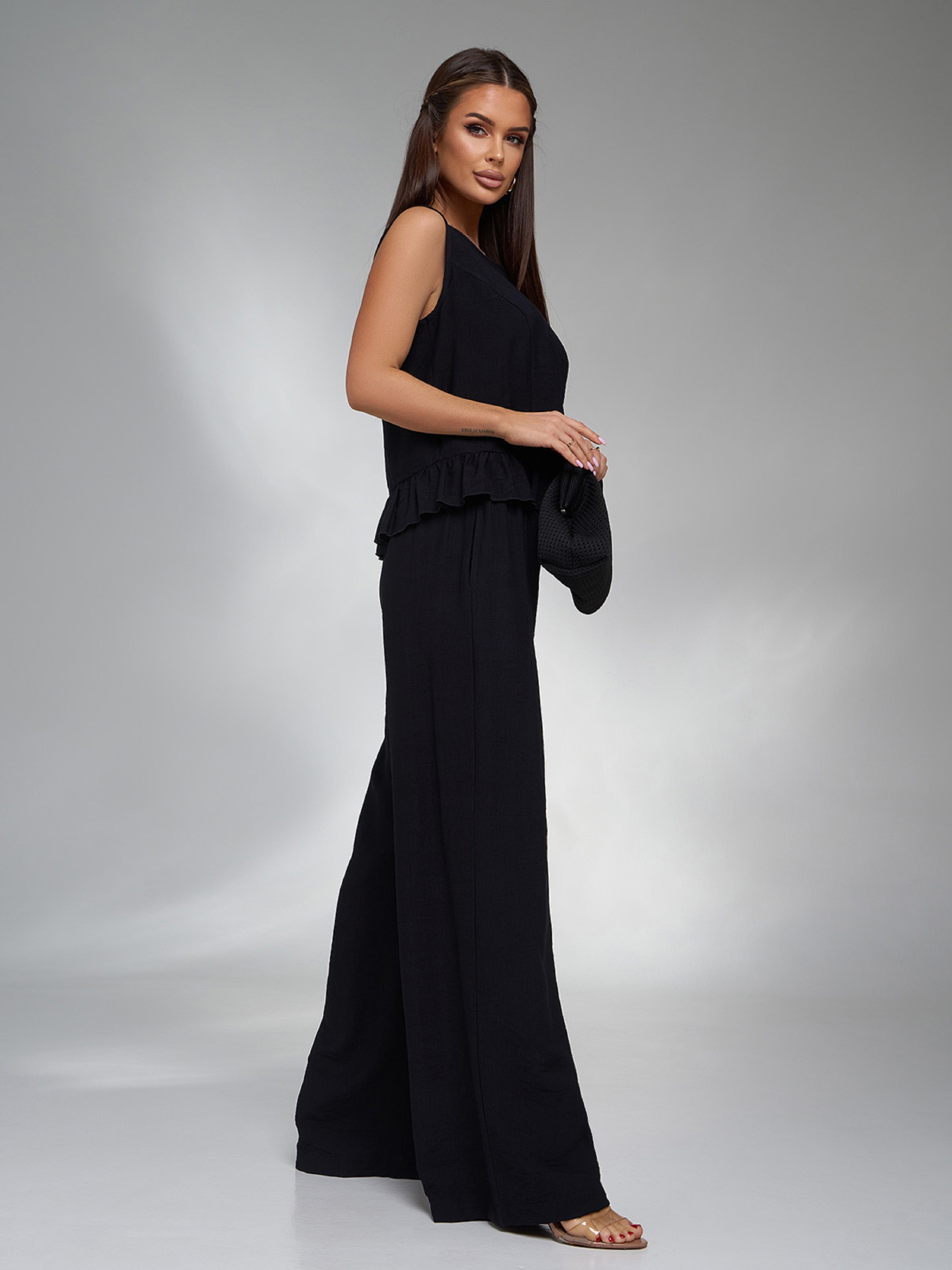 Костюм ISSA Plus модель 15126_черный Фото