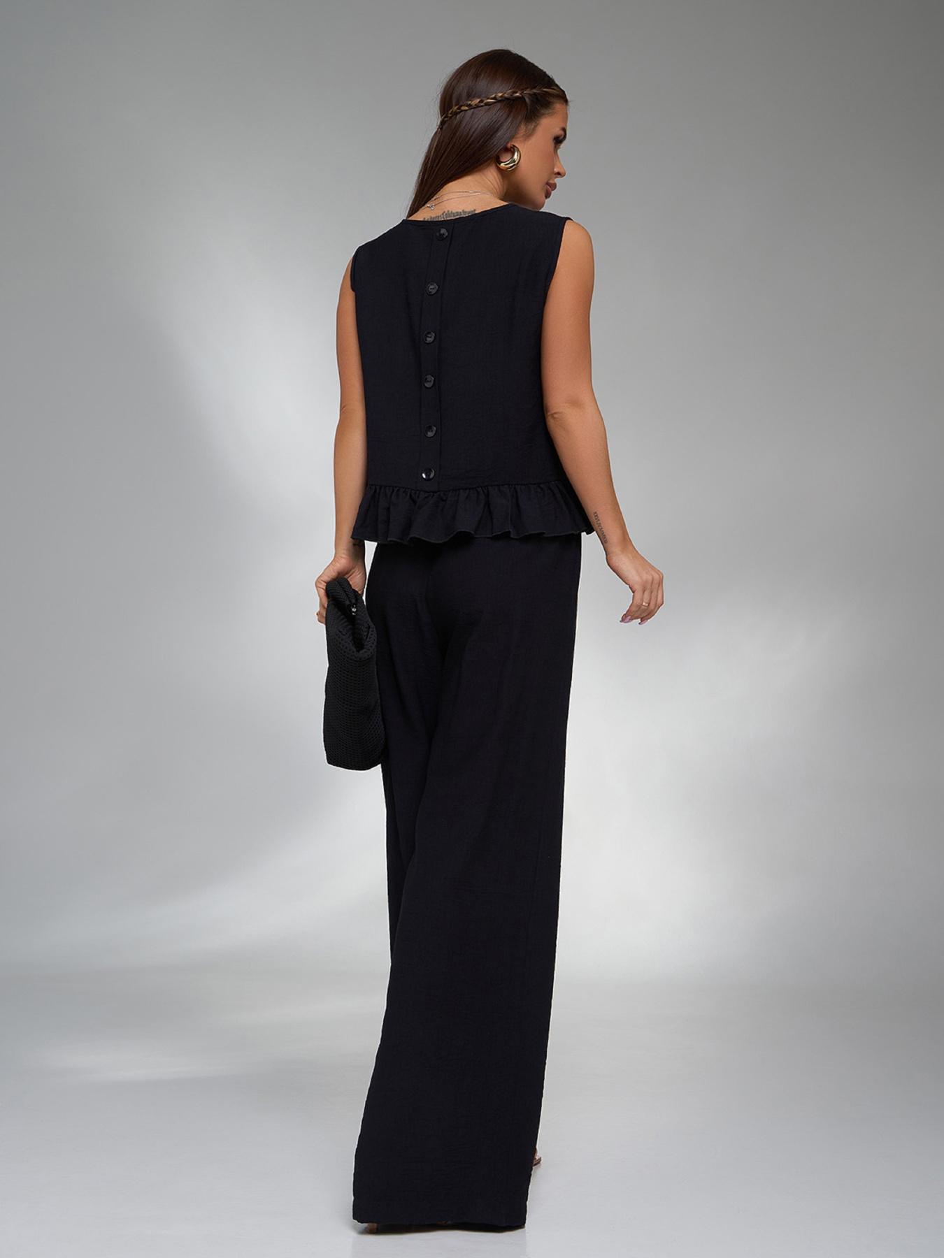 Костюм ISSA Plus модель 15126_черный Фото